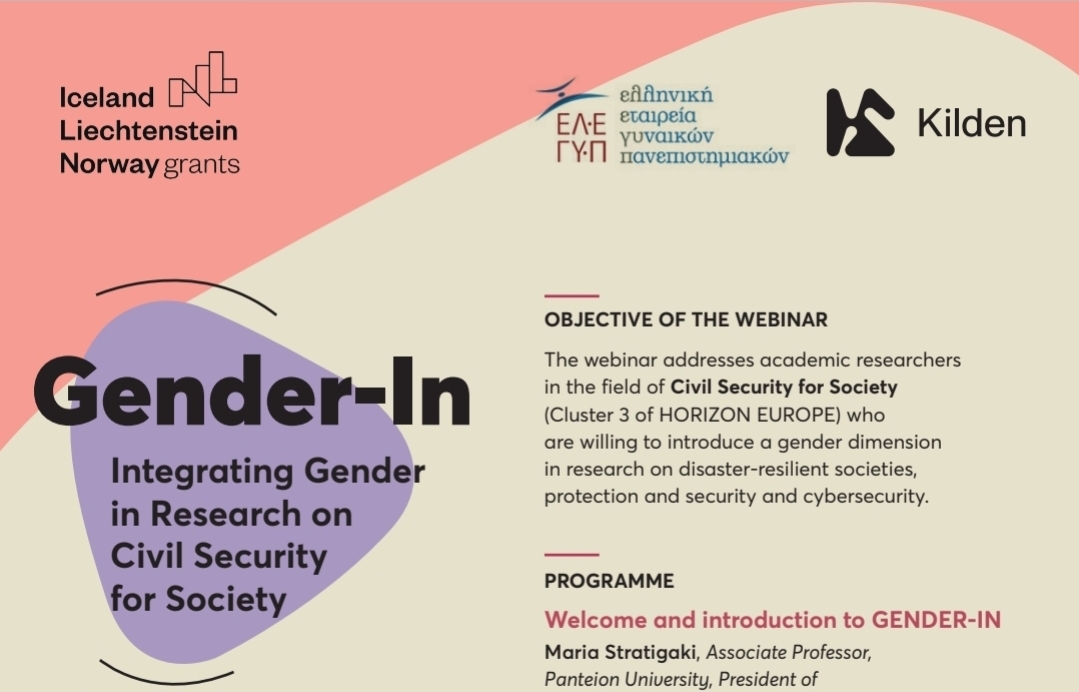 Integrating Gender in Research on Civil Security for Society: Webinar Material